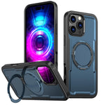 Custodia per telefono Kalebol in metallo con rotazione a 360 gradi e supporto MagSafe., For iPhone 17, For iPhone 17 Air, For iPhone 16 Pro Max, For iPhone 16 Pro