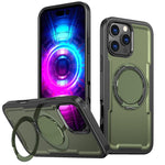 Custodia per telefono Kalebol in metallo con rotazione a 360 gradi e supporto MagSafe., For iPhone 17, For iPhone 17 Air, For iPhone 16 Pro Max, For iPhone 16 Pro