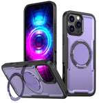 Custodia per telefono Kalebol in metallo con rotazione a 360 gradi e supporto MagSafe., For iPhone 17, For iPhone 17 Air, For iPhone 16 Pro Max, For iPhone 16 Pro