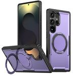 Custodia Kalebol in metallo con rotazione a 360° per Galaxy S25+, S25 Ultra, S24