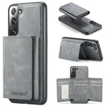 Fierre Shann Portafoglio 2 in 1 con slot per carte RFID e custodia MagSafe per telefono, For Galaxy S23+ 5G, For Galaxy S23 5G, For Galaxy S22 Ultra 5G, For Galaxy S22+ 5G