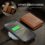 Portafoglio 2 in 1 con slot RFID e custodia MagSafe per Samsung Galaxy S25