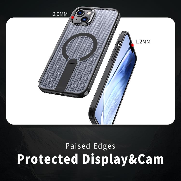 Custodia per telefono Kalebol Honeycomb con sistema di raffreddamento a nido d'ape e supporto MagSafe., For iPhone 13
