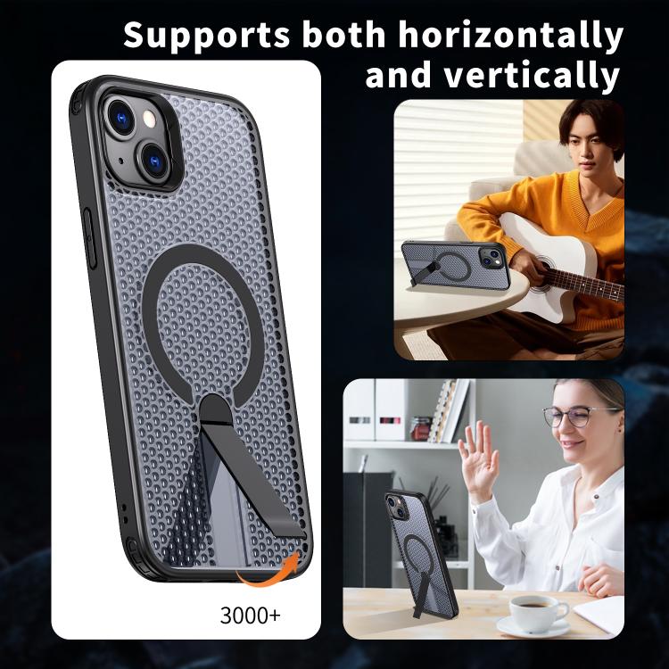 Custodia per telefono Kalebol Honeycomb con sistema di raffreddamento a nido d'ape e supporto MagSafe., For iPhone 13