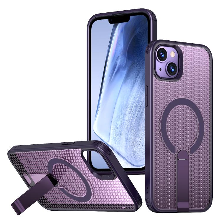 Custodia per telefono Kalebol Honeycomb con sistema di raffreddamento a nido d'ape e supporto MagSafe., For iPhone 13