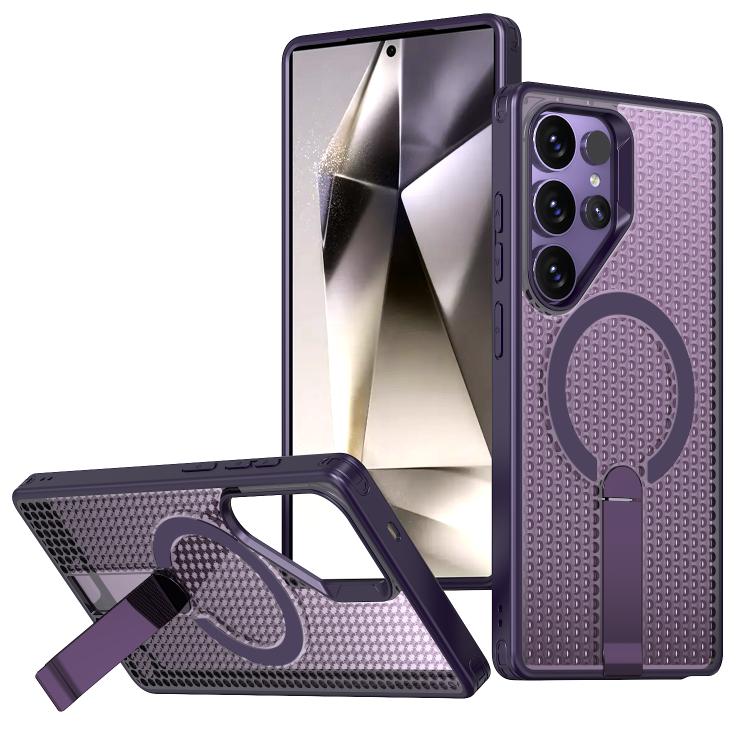 Custodia Kalebol Honeycomb con raffreddamento e supporto MagSafe per Galaxy S24