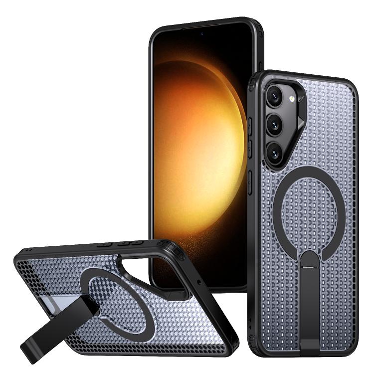 Custodia Kalebol Honeycomb con raffreddamento e supporto MagSafe per Galaxy S24