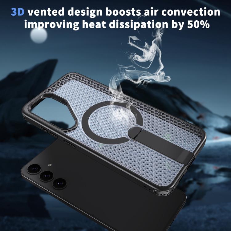 Custodia Kalebol Honeycomb con raffreddamento e supporto MagSafe per Galaxy S24