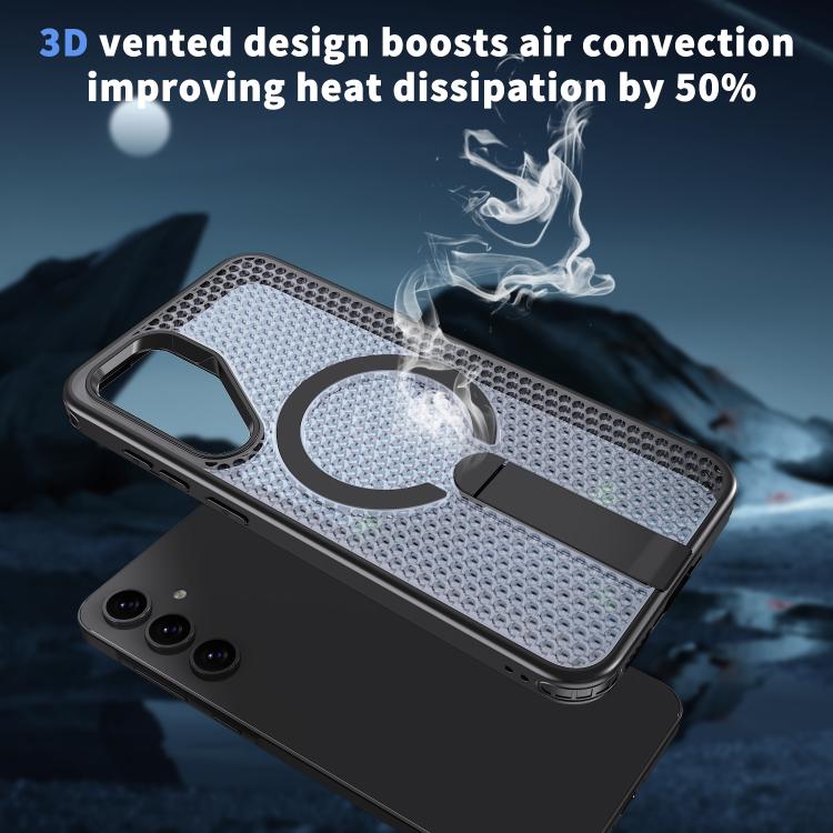 Custodia Kalebol Honeycomb con sistema di raffreddamento e supporto MagSafe per