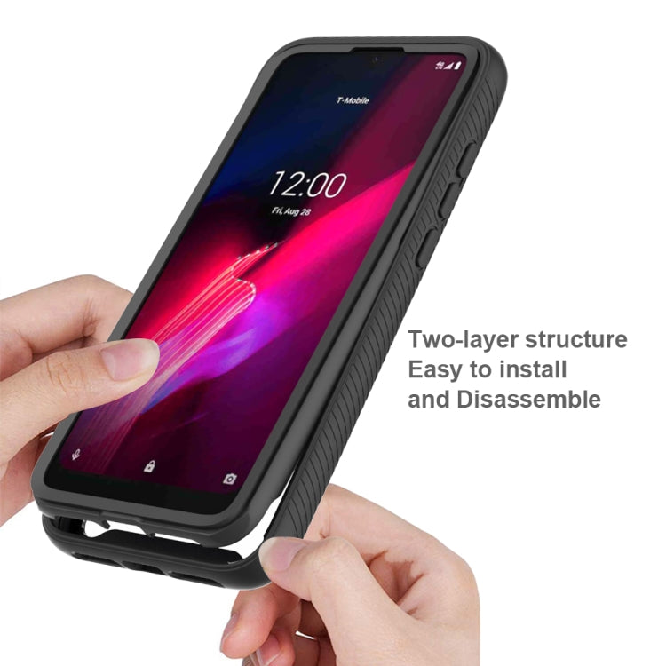 Custodia protettiva antiurto PC TPU per T-Mobile REVVL 4 e 4+