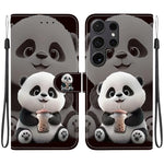 Custodia in pelle con texture cristallina e porta carte per Samsung Galaxy S24