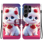 Custodia in pelle con texture cristallina e porta carte per Samsung Galaxy S24