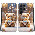 Custodia in pelle con texture cristallina e porta carte per Samsung Galaxy S24