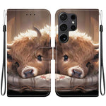 Custodia in pelle con texture cristallina e porta carte per Samsung Galaxy S24