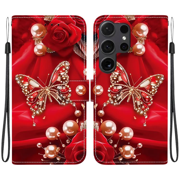 Custodia in pelle con texture cristallina e porta carte per Samsung Galaxy S24
