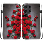 Custodia in pelle con texture cristallina e porta carte per Samsung Galaxy S24