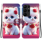 Custodia in pelle con texture cristallina per Samsung Galaxy S23 Ultra e S23+ 5G