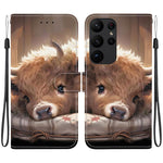 Custodia in pelle con texture cristallina per Samsung Galaxy S23 Ultra e S23+ 5G