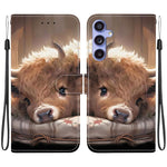 Custodia in pelle con texture cristallina e porta carte per Samsung Galaxy S24