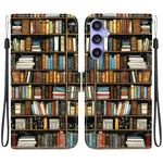 Custodia in pelle con texture cristallina e porta carte per Samsung Galaxy S24