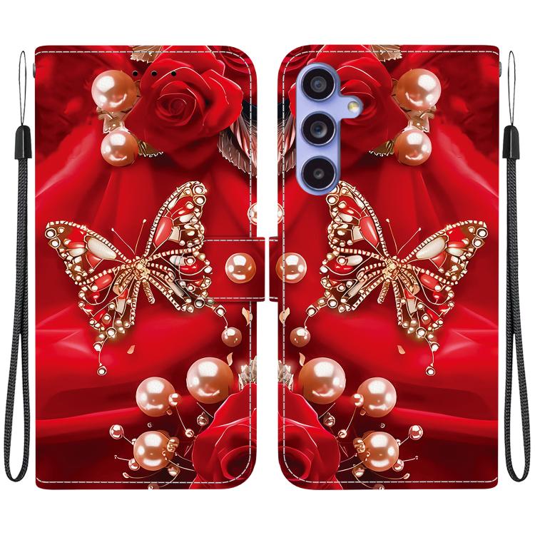 Custodia in pelle con texture cristallina e porta carte per Samsung Galaxy S24