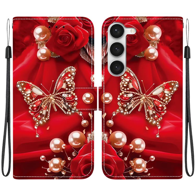 Custodia in pelle con texture cristallina per Samsung Galaxy S23 5G e S20 FE