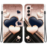 Custodia pelle con texture cristallina e disegno colorato per Samsung Galaxy S22