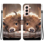 Custodia in pelle con texture cristallina per Samsung Galaxy S21 e S21+ 5G