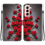 Custodia in pelle con texture cristallina per Samsung Galaxy S21 e S21+ 5G