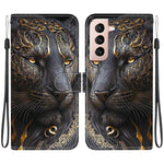 Custodia in pelle con texture cristallina per Samsung Galaxy S21 e S21+ 5G