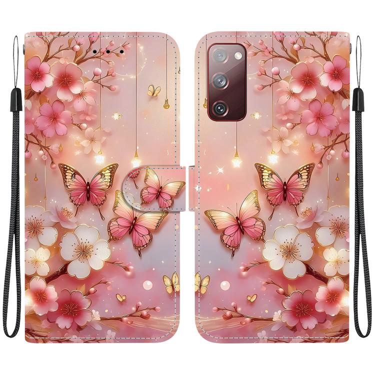 Custodia in pelle con texture cristallina per Samsung Galaxy S23 5G e S20 FE