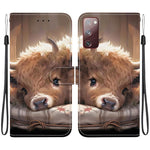 Custodia in pelle con texture cristallina per Samsung Galaxy S23 5G e S20 FE