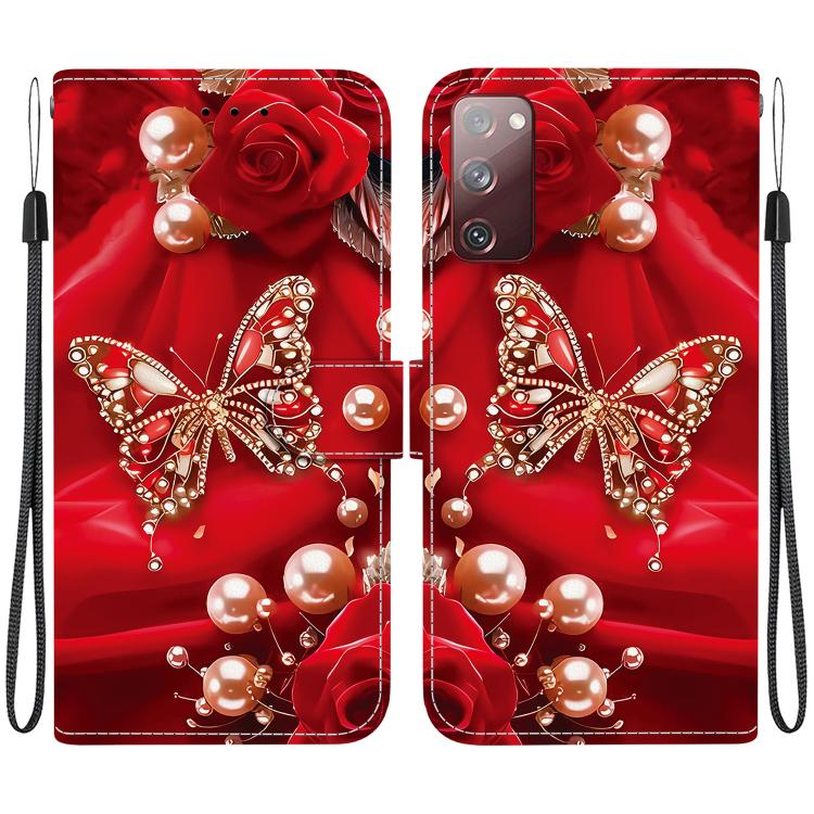 Custodia in pelle con texture cristallina per Samsung Galaxy S23 5G e S20 FE