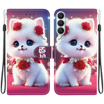 Custodia in pelle con texture cristallina e disegno colorato per Galaxy S26 FE e