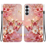 Custodia in pelle con texture cristallina e disegno colorato per Galaxy S26 FE e