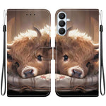 Custodia in pelle con texture cristallina e disegno colorato per Galaxy S26 FE e