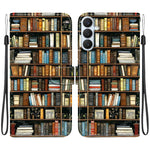 Custodia in pelle con texture cristallina e disegno colorato per Galaxy S26 FE e