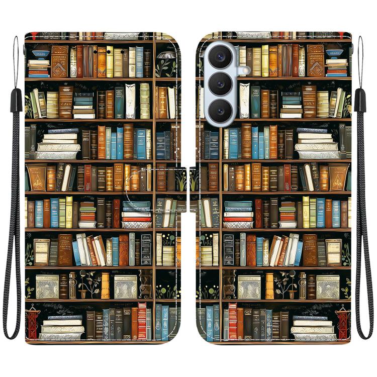 Custodia in pelle con texture cristallina e disegno colorato per Galaxy S26 FE e
