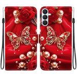 Custodia in pelle con texture cristallina e disegno colorato per Galaxy S26 FE e