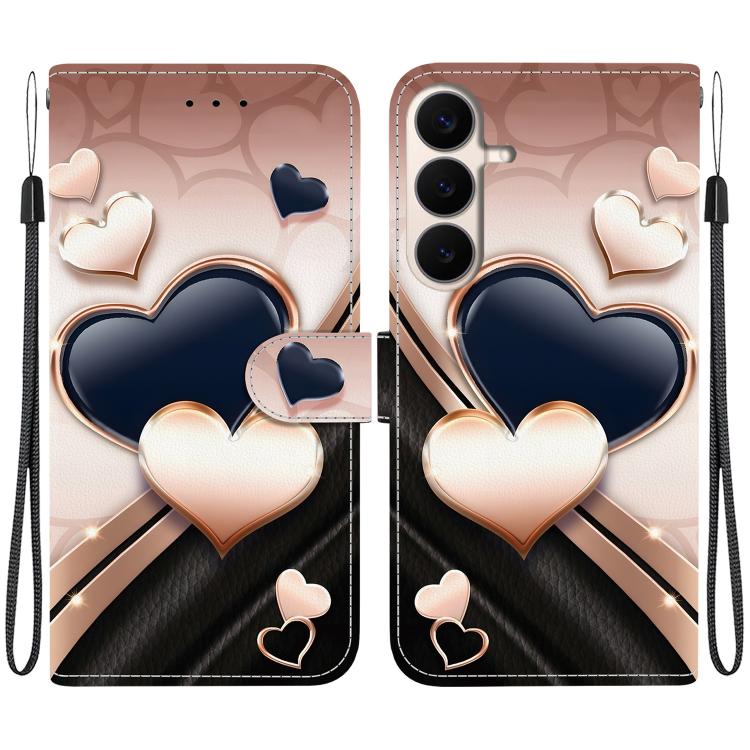 Custodia in pelle con texture cristallina e disegno colorato per Galaxy S26 FE e