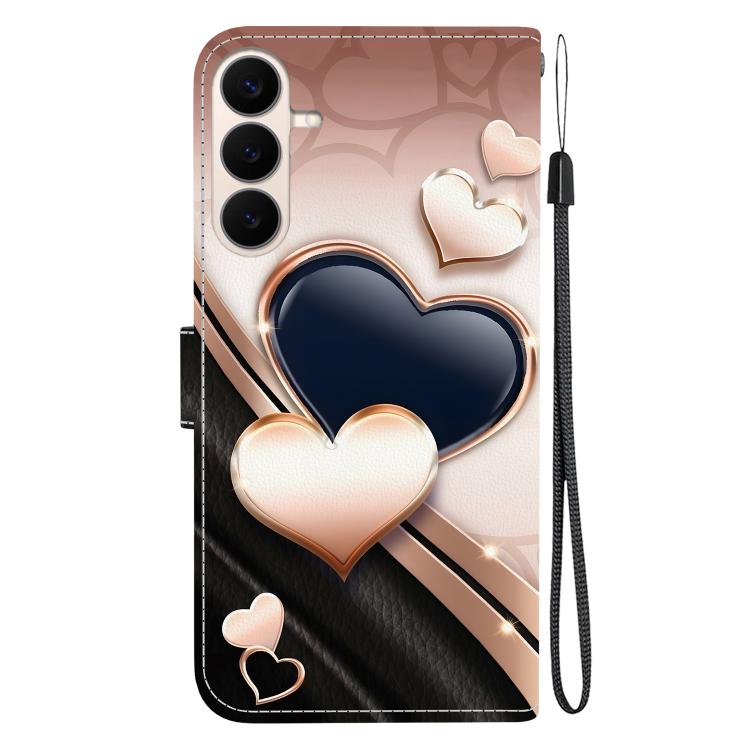 Custodia in pelle con texture cristallina e disegno colorato per Galaxy S26 FE e