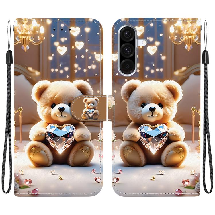 Custodia in pelle con texture cristallina per Galaxy A57 e A37 5G