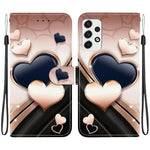 Custodia in pelle con texture cristallina e porta carte per Galaxy A13 4G/5G e