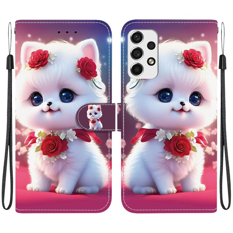 Custodia in pelle con texture cristallina e porta carte per Galaxy A13 4G/5G e