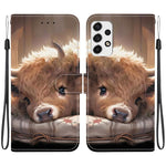 Custodia in pelle con texture cristallina e porta carte per Galaxy A13 4G/5G e