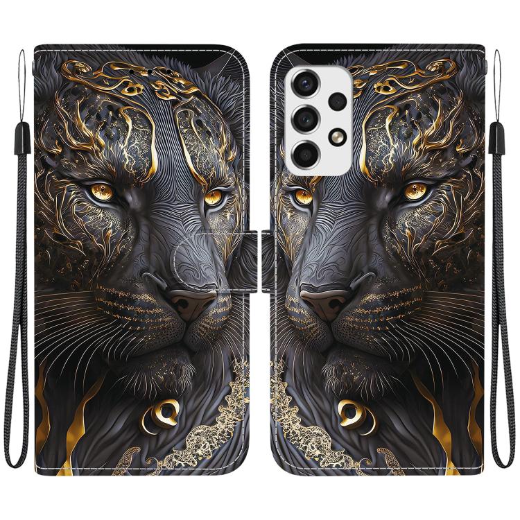 Custodia in pelle con texture cristallina e porta carte per Galaxy A13 4G/5G e