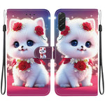 Custodia in pelle con texture cristallina per Galaxy A57 e A37 5G