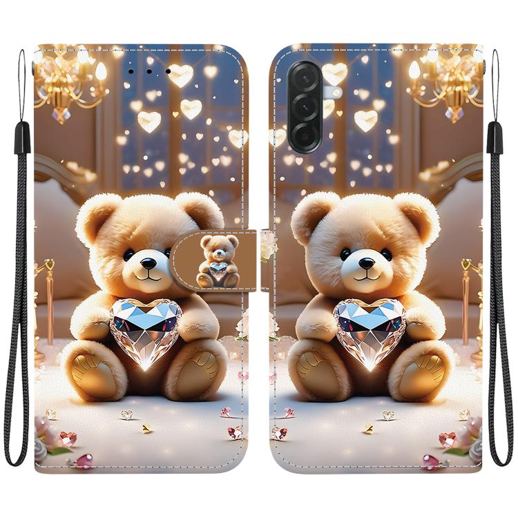Custodia in pelle con texture cristallina per Galaxy A57 e A37 5G