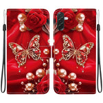 Custodia in pelle con texture cristallina per Galaxy A57 e A37 5G