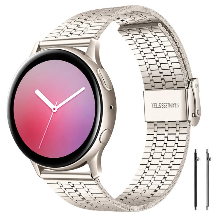 Cinturino per orologio xDfind con fibbia a sette perline in acciaio inossidabile, 20mm, 22mm